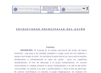 Estructuras principales del avión