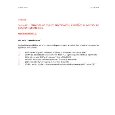 CEDEM, INACAP. (2017). Anexos. Automatización Industrial. Programa de Apoyo a la implementación curricular. 4° medio. Electrónica.