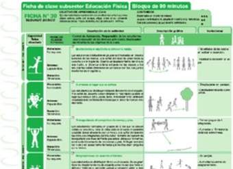 Ejercicio en entorno natural Ficha N° 30