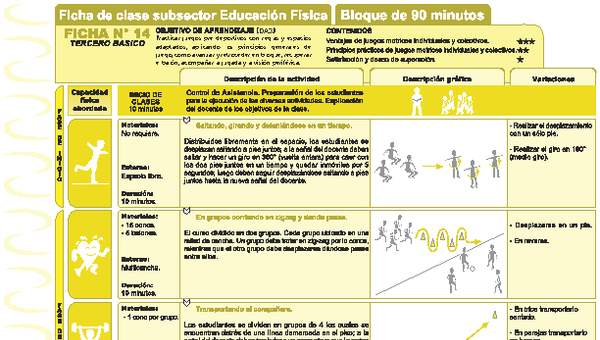 Juegos Predeportivos Ficha N° 14