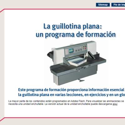 Ejercicios de secuencia de corte en guillotina (en línea).