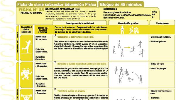 Juegos Predeportivos Ficha N° 25