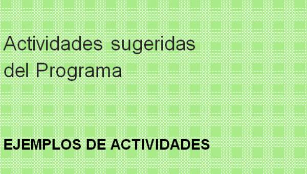 Actividades sugeridas Unidad 1