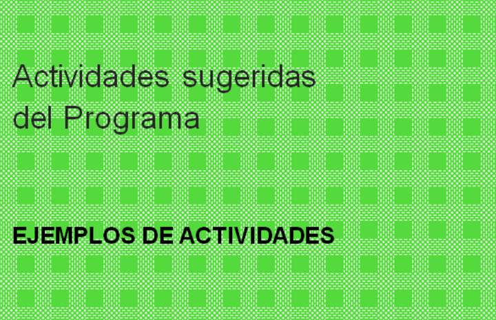 Actividades sugeridas Unidad 2