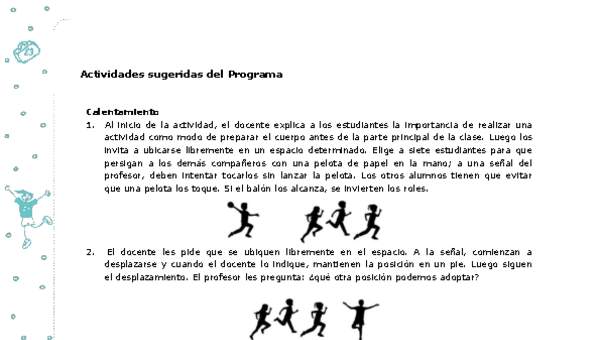 Actividades sugeridas Unidad 1