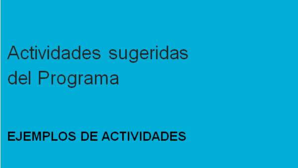 Actividades sugeridas Unidad 2