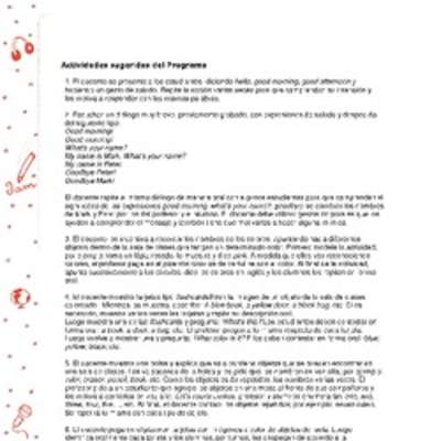 Actividades sugeridas Unidad 1