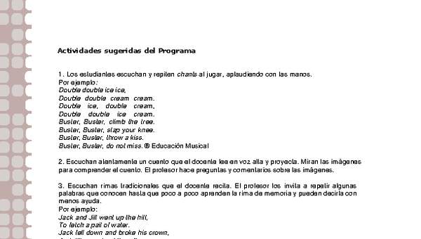 Actividades sugeridas Unidad 2