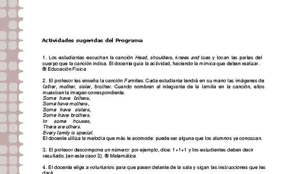 Actividades sugeridas Unidad 2