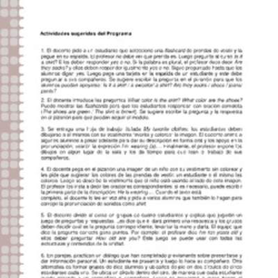 Actividades sugeridas Unidad 1