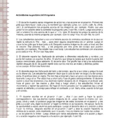 Actividades sugeridas Unidad 2