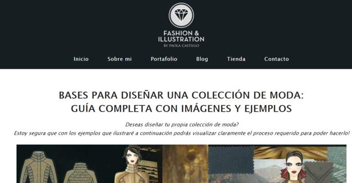 Páginas de Bases para diseñar colección de moda