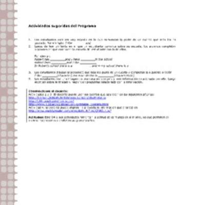 Actividades sugeridas Unidad 2