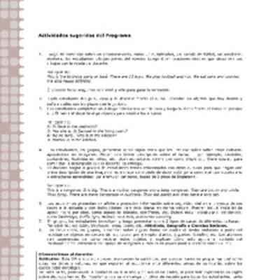 Actividades sugeridas Unidad 2