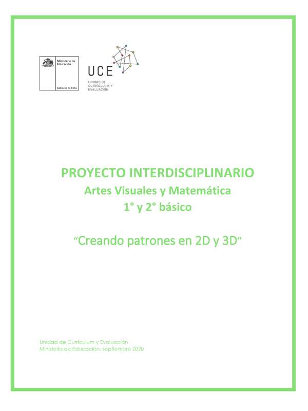 Proyecto Interdisciplinario Artes y Matemática 1° y 2° básico