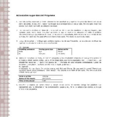 Actividades sugeridas Unidad 2