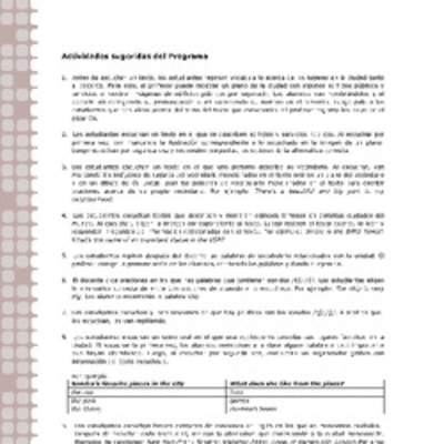 Actividades sugeridas Unidad 2