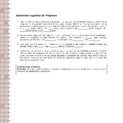 Actividades sugeridas Unidad 2