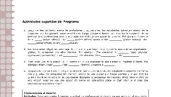 Actividades sugeridas Unidad 2