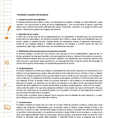 Actividades sugeridas Unidad 2