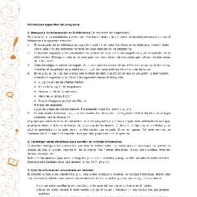 Actividades sugeridas Unidad 1