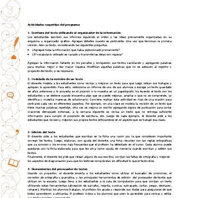 Actividades sugeridas Unidad 1