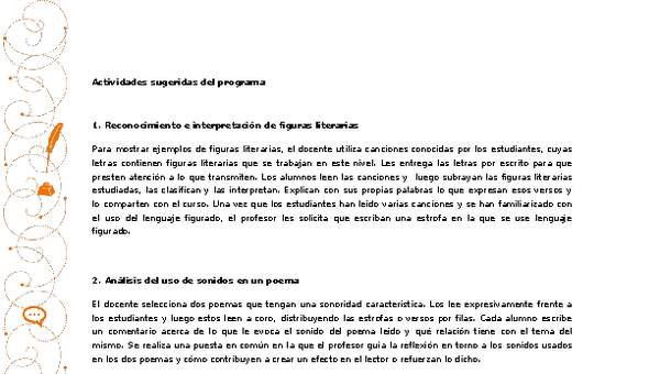 Actividades sugeridas Unidad 2