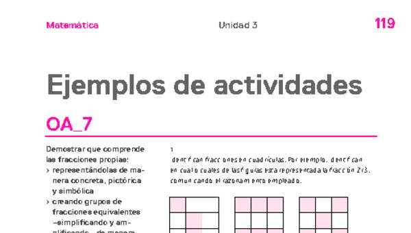 Actividades sugeridas Unidad 3