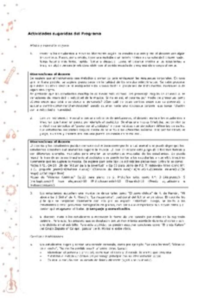 Actividades sugeridas Unidad 2
