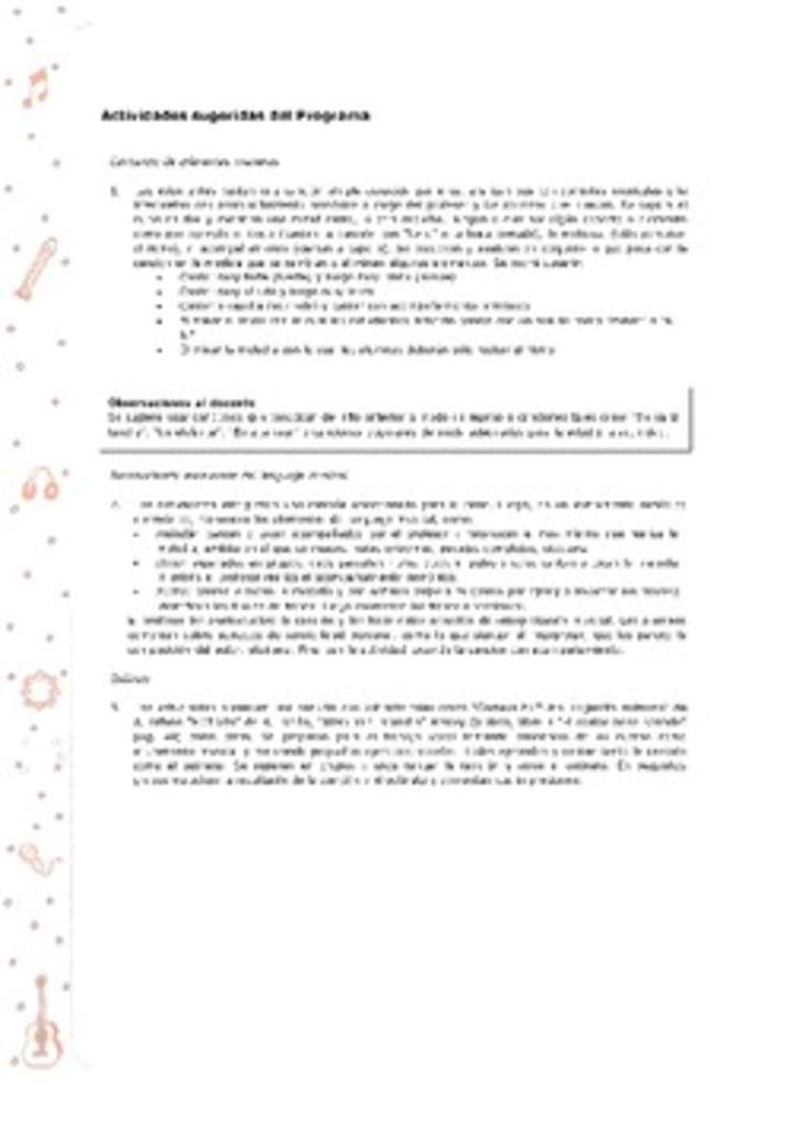 Actividades sugeridas Unidad 1