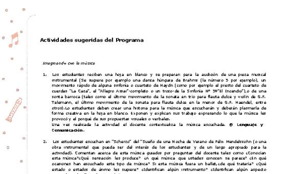 Actividades sugeridas Unidad 2