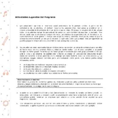Actividades sugeridas Unidad 2