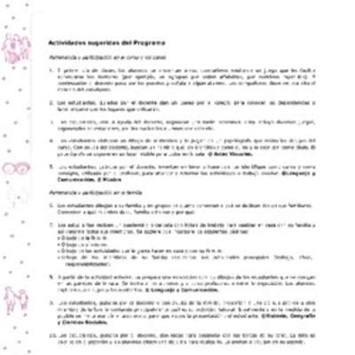Actividades sugeridas Unidad 1