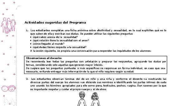 Actividades sugeridas Unidad 1