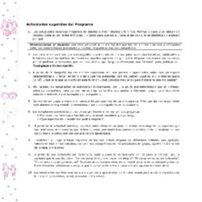 Actividades sugeridas Unidad 1