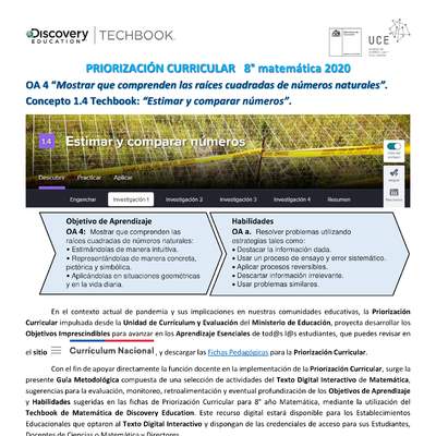 Guía rápida N°8 Priorización matemática OA 04