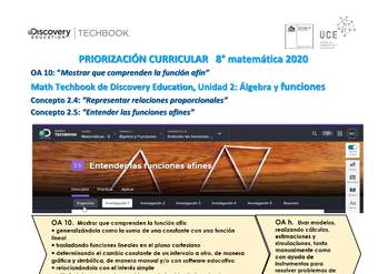 Guía rápida N°11 Priorización matemática OA 10