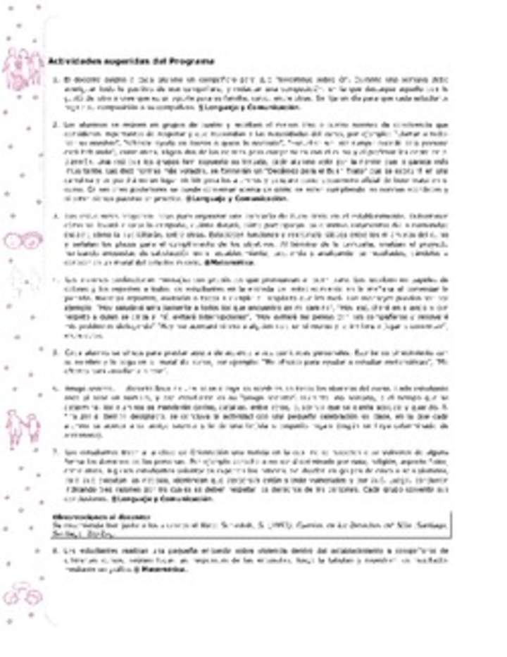 Actividades sugeridas Unidad 1