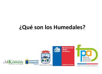 Presentación ¿Qué son los humedales?