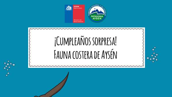 Cuento ¡Cumpleaños sorpresa! Fauna costera de Aysén
