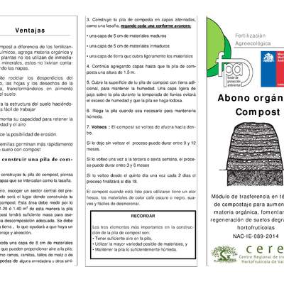 Tríptico abono compost