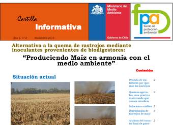 Cartilla “Produciendo maíz en armonía con el medio ambiente”