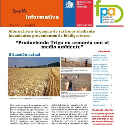 Cartilla “Produciendo trigo en armonía con el medio ambiente”