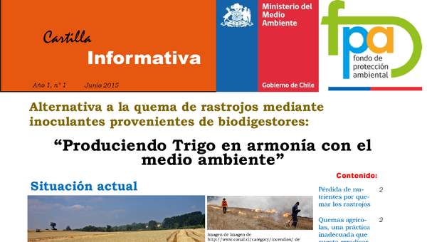 Cartilla “Produciendo trigo en armonía con el medio ambiente”