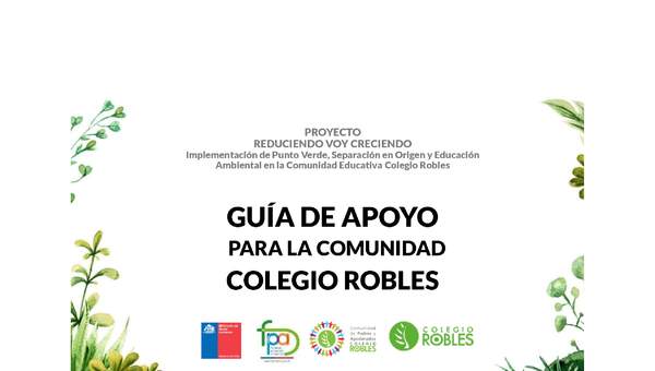 Guía reciclaje comunidad educativa