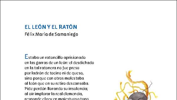 El león y el ratón