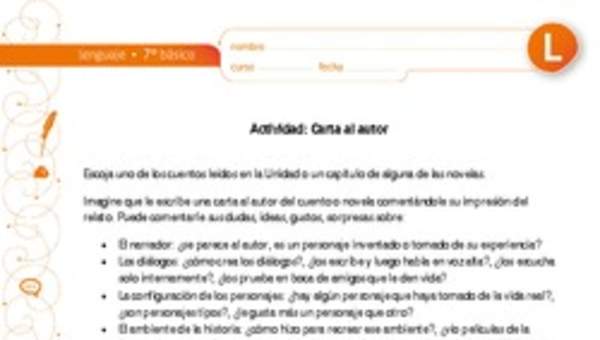 Carta al autor