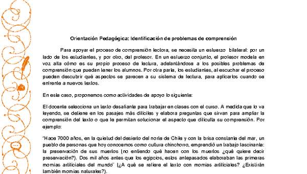 Identificación de problemas de comprensión