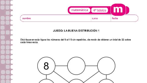 Juego: la buena distribución 1