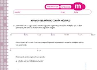 Mínimo común múltiplo